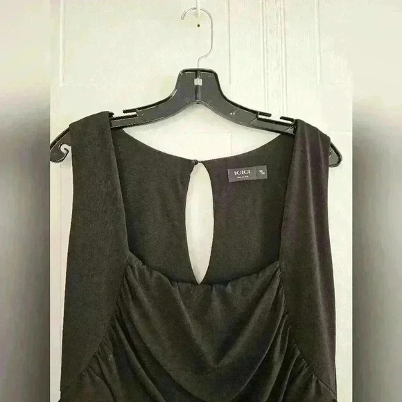 IGIGI Ekanta Black and Gold Beaded Maxi Sleeveless Empire Waist Dress  18/20 - Picture 5 of 16